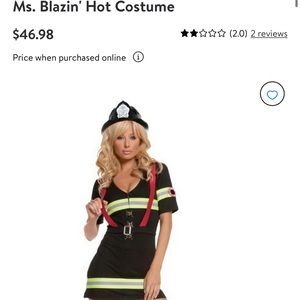 Women’s sexy fire fighter Halloween costume